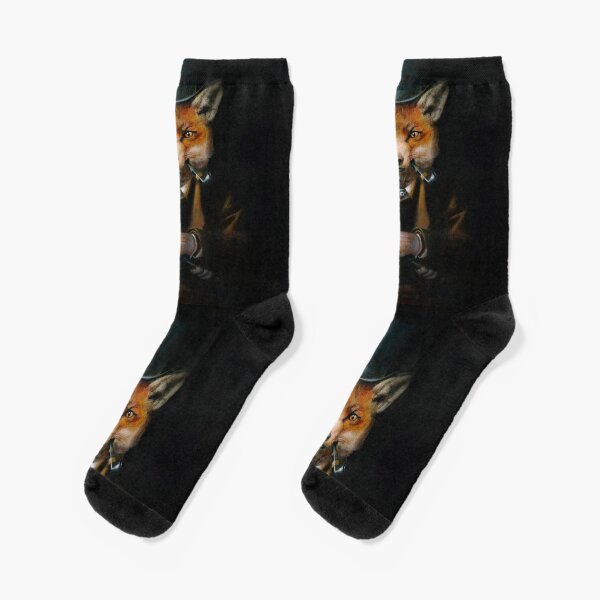 Dapper Victorian Fox Socks