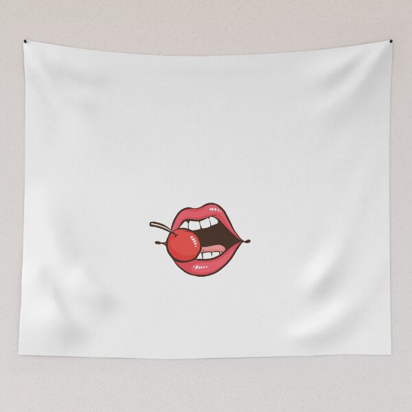 Item preview, Red lips face mask designed and sold by SxedioStudio.