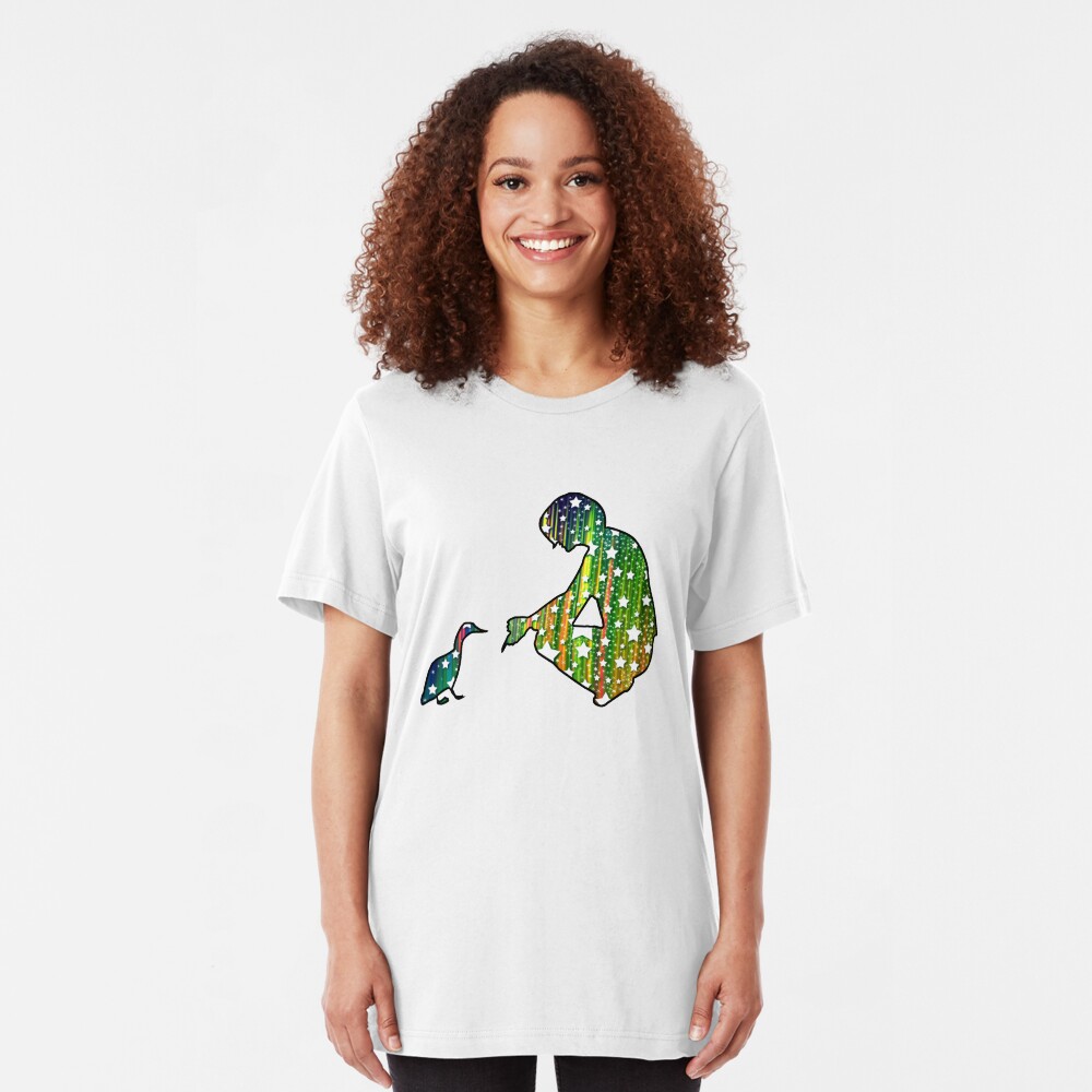 Starry Duck Silhouette Slim Fit T-Shirt