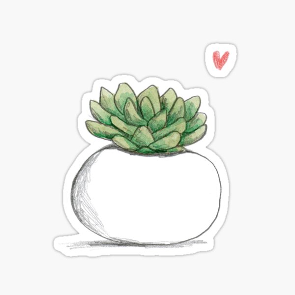 Item preview, Succulent in Plump White Planter designed and sold by SophieCorrigan.