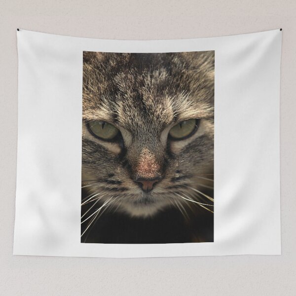 Item preview, Portrait of grey wild cat designed and sold by olena2552.