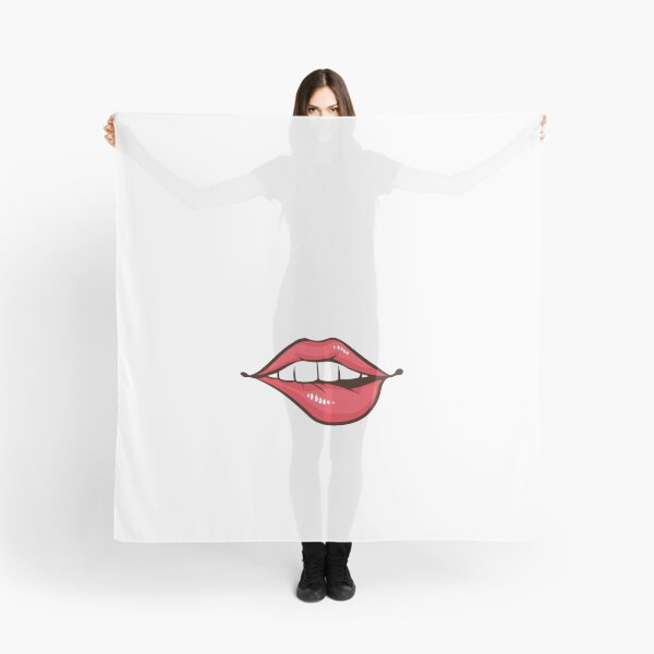Artikelvorschau, Gesichtsmaske mit roten Lippen entworfen und verkauft von SxedioStudio.