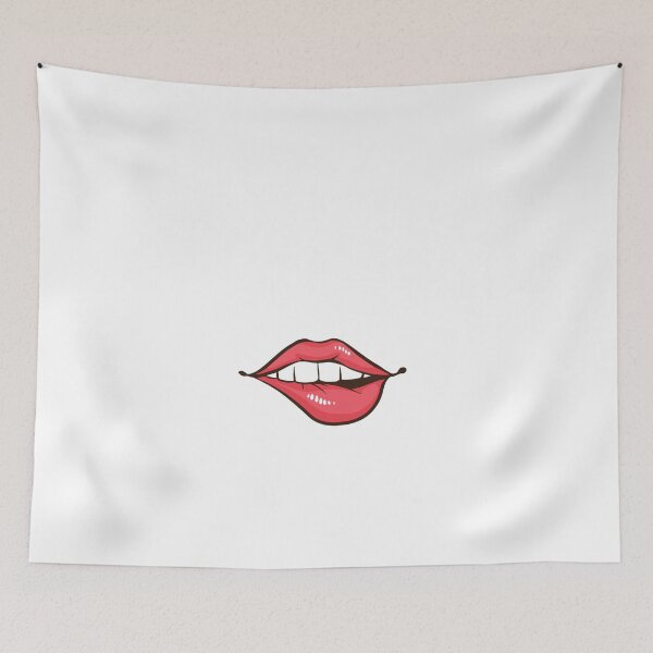 Item preview, Red lips face mask designed and sold by SxedioStudio.