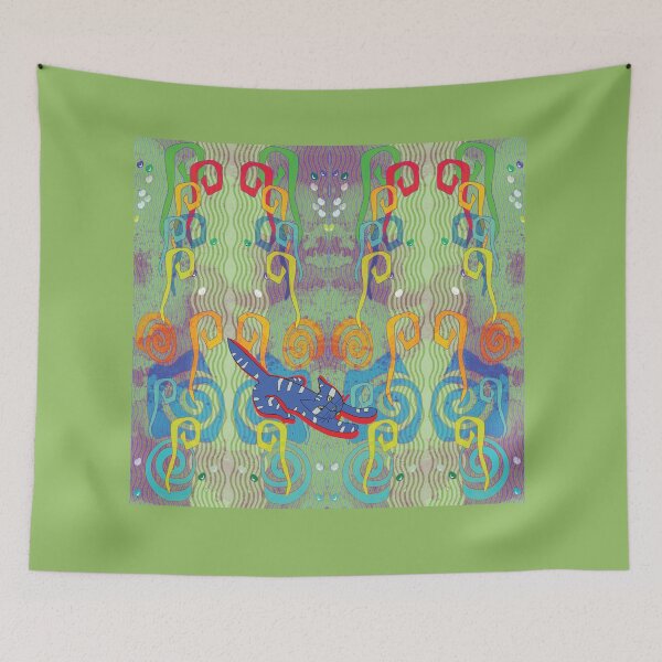 Item preview, The blue cat in the jungle designed and sold by Aurora Murgescu.