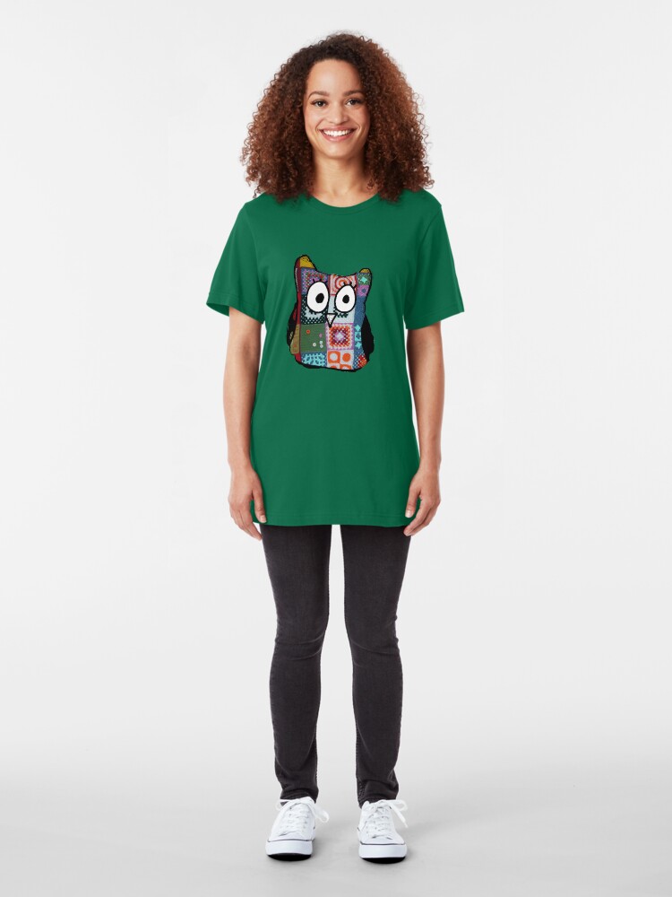 Alternate view of Patchwork Owl Slim Fit T-Shirt