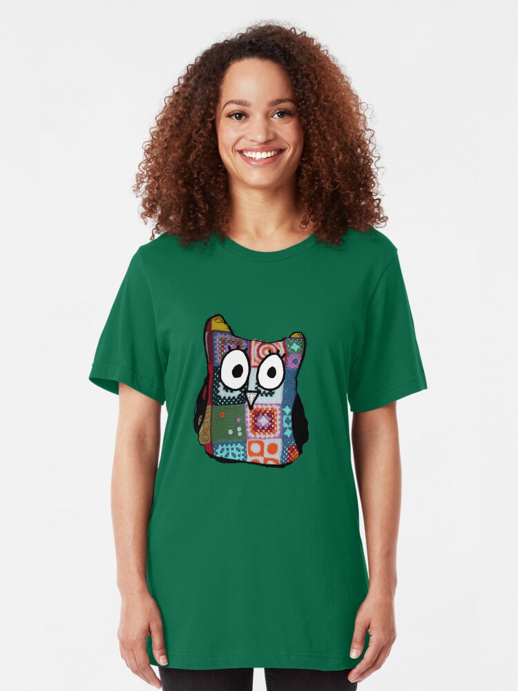 Alternate view of Patchwork Owl Slim Fit T-Shirt