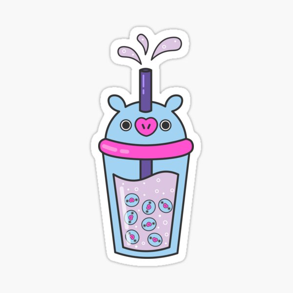  Gambar Stiker Boba  Bt21