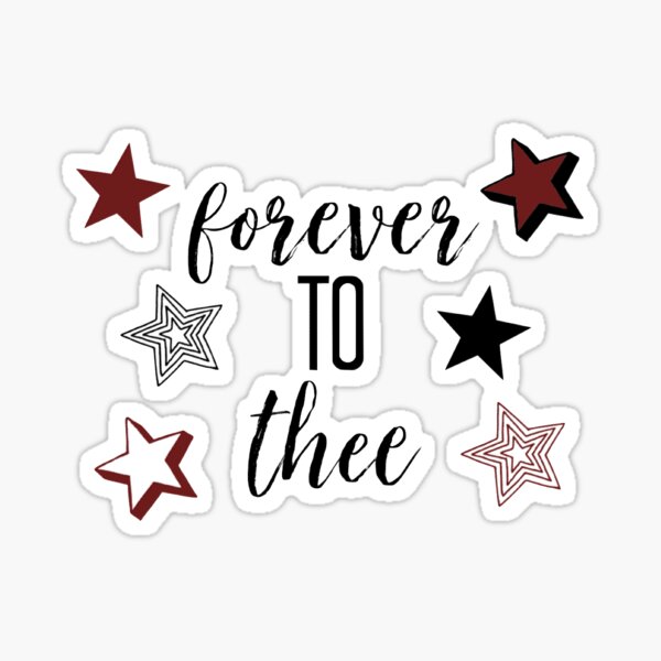 stars forever to thee Sticker