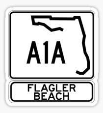A1A - Flagler Beach Sticker