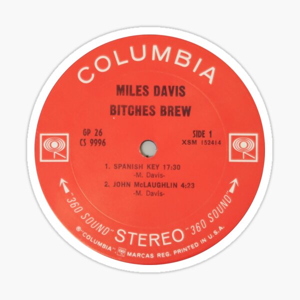 Étiquette Miles Davis Bitches Brew Sticker