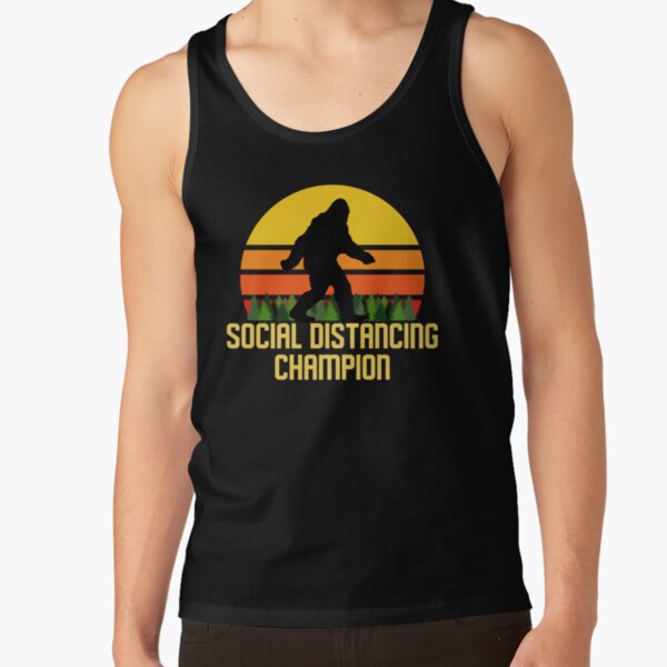 Social Distancing Champion Bigfoot Tank Top