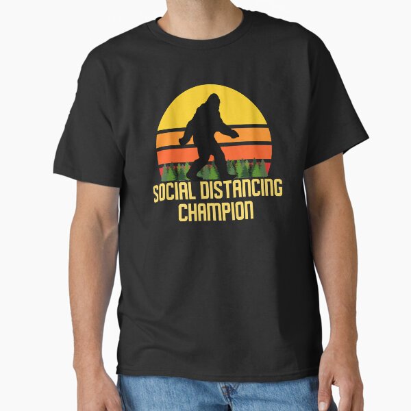 Item preview, Social Distancing Champion Bigfoot designed and sold by Curlicue Studio.