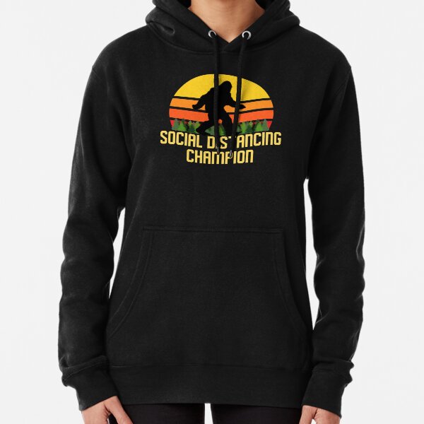 Social Distancing Champion Bigfoot Pullover Hoodie