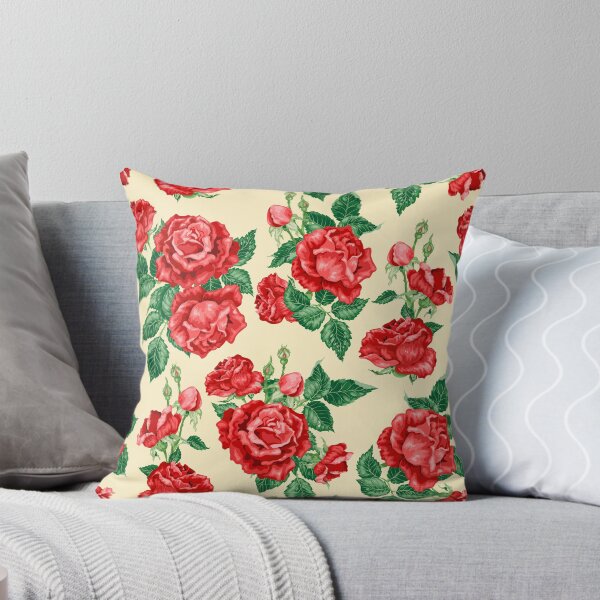 Item preview, Rose flowers in romantic vintage pattern designed and sold by Yulia Fushtey.