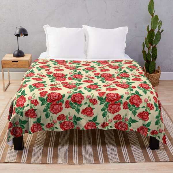 Item preview, Rose flowers in romantic vintage pattern designed and sold by Yulia Fushtey.