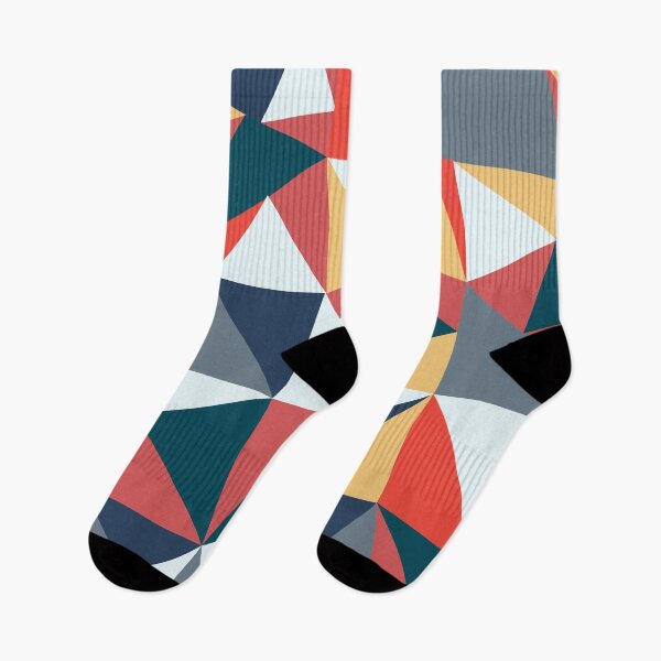 Item preview, multi-color,triangle,geometric,pattern designed and sold by yougalore.