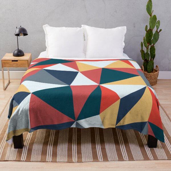 Item preview, multi-color,triangle,geometric,pattern designed and sold by yougalore.