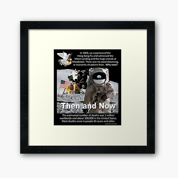 Then and Now Framed Art Print