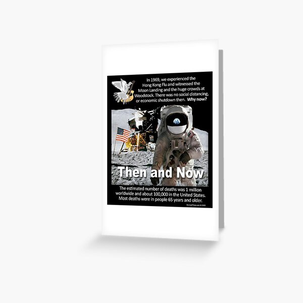 Then and Now Greeting Card