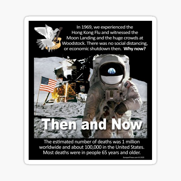 Then and Now Sticker