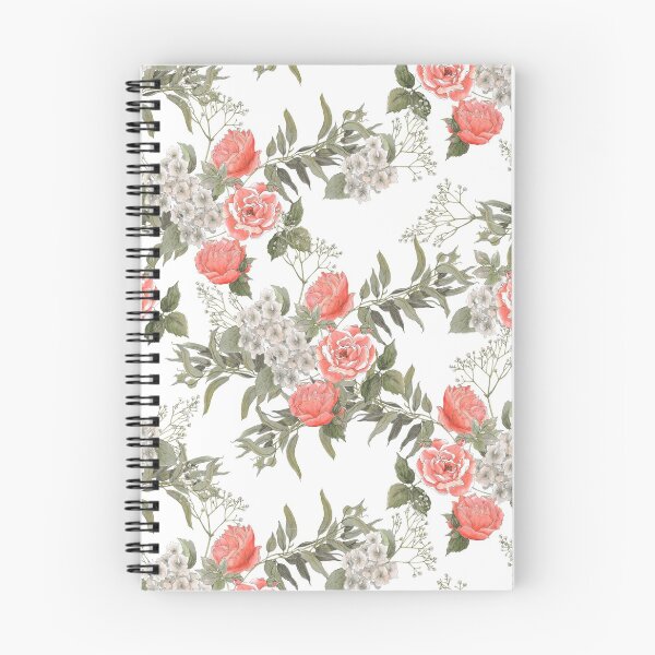 Item preview, The Master Gardener (White) #FloralPattern #Vintage #HandDrawn #CoralPink designed and sold by ANTHROPOLESLEY.