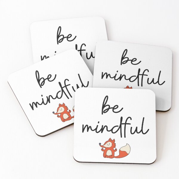 Item preview, Little Fox Yoga Be Mindful Meditation designed and sold by Mars Babe.