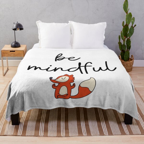 Item preview, Little Fox Yoga Be Mindful Meditation designed and sold by Mars Babe.