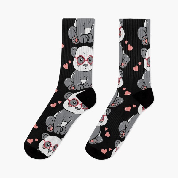 Artikelvorschau, Cute Little Bear Panda Nerd With Glasses Gift entworfen und verkauft von haselshirt.