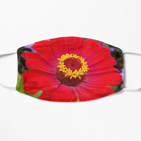 Red zinnia - blazing ring of fire Mask