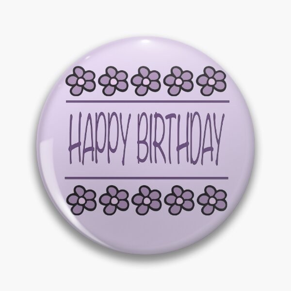 Item preview, Pretty Purple General Happy Birthday  designed and sold by kmoblenes.