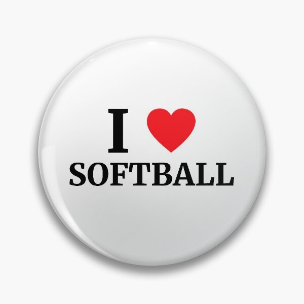 Item preview, I Love Softball Heart  designed and sold by Vanover Designs.