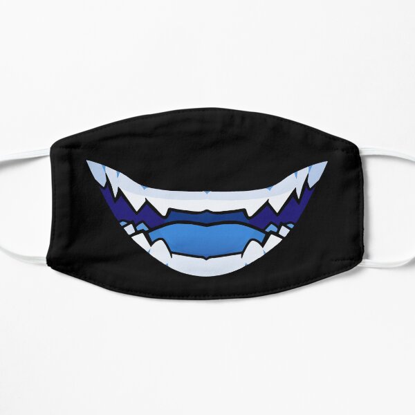 Oni dientes de demonio Mascarilla plana