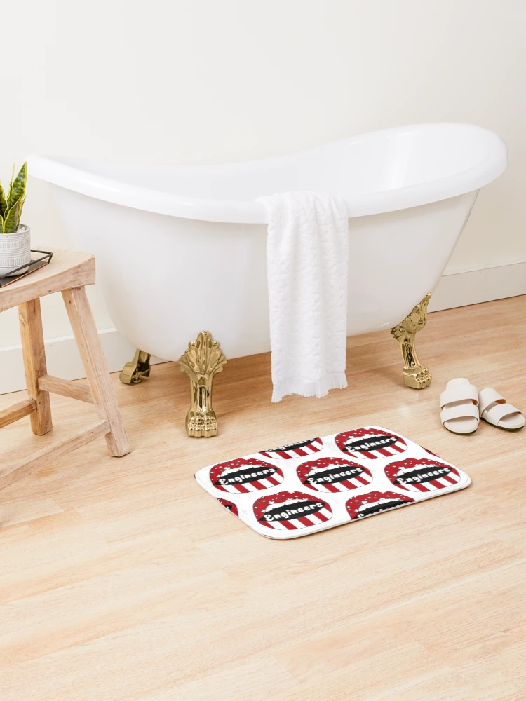 Thumbnail 2 of 6, Bath Mat, RPI Lips! designed and sold by Becca De Rosa.