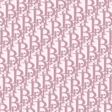 Brat Y2K Pink Monogram Scarf for Sale by Dior-Bunny