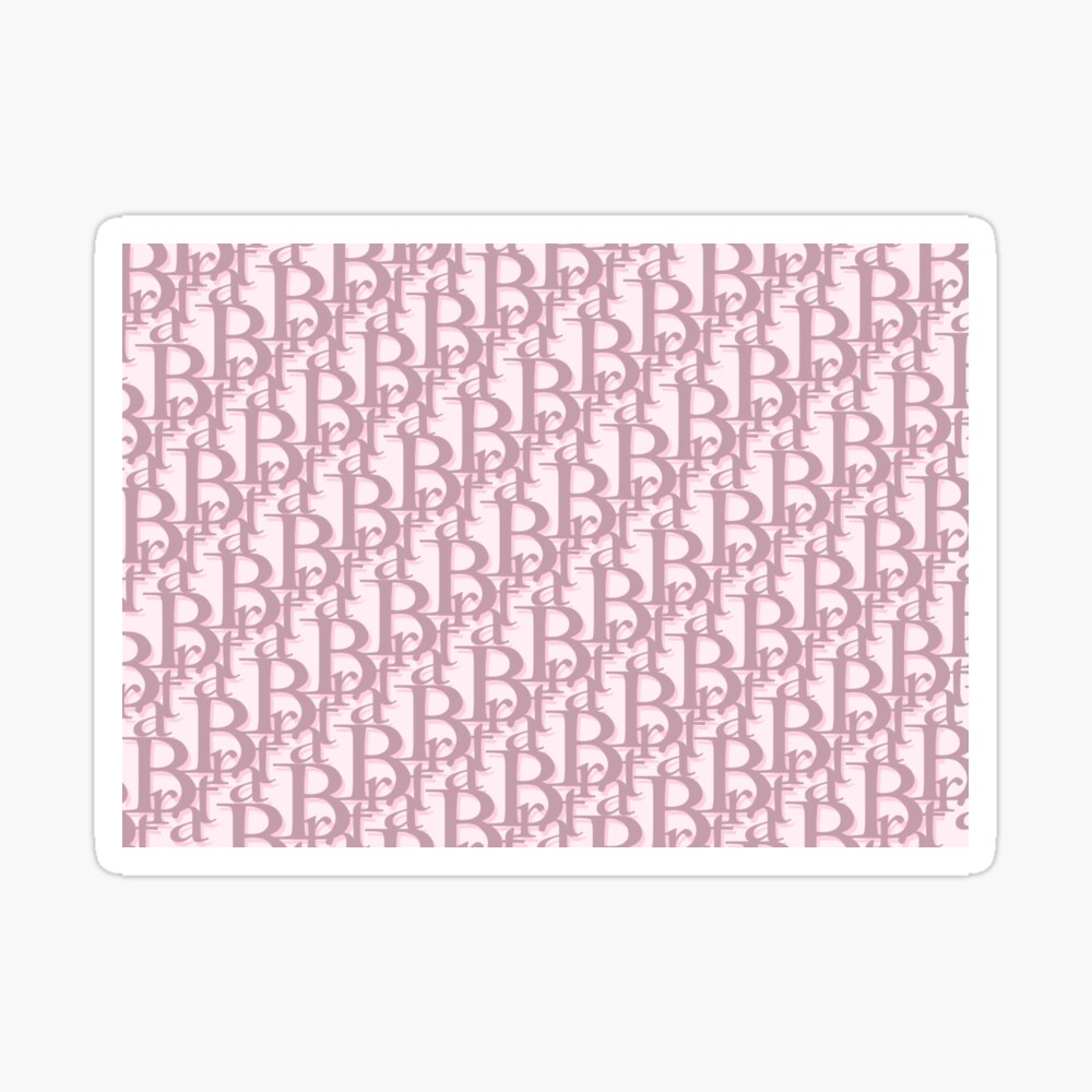 Brat Y2K Pink Monogram Greeting Card for Sale by Dior-Bunny