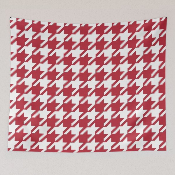 Item preview, Red and White Houndstooth  designed and sold by lizmcginn.