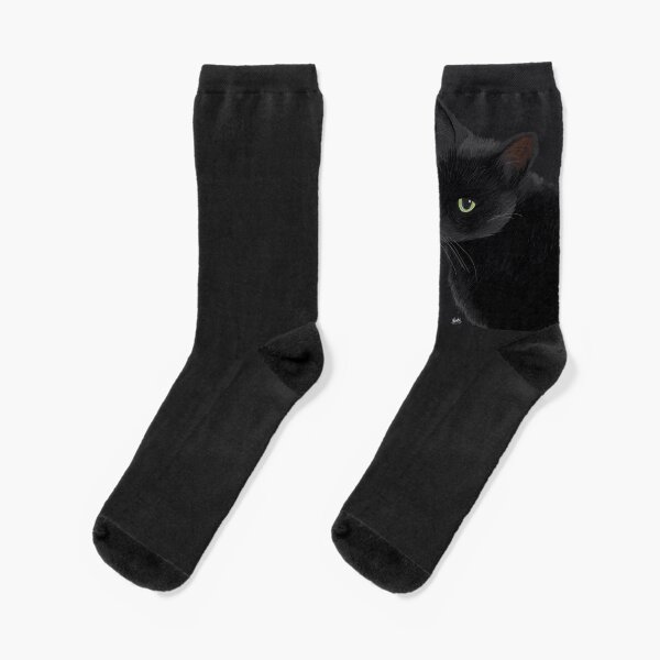 Black cat in the dark Socks