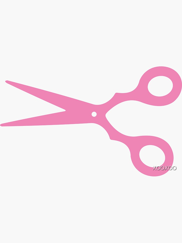 Pink Scissors Sticker for Sale by XOOXOO