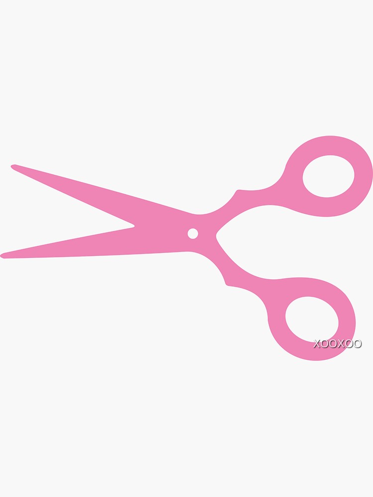 pink scissors clipart