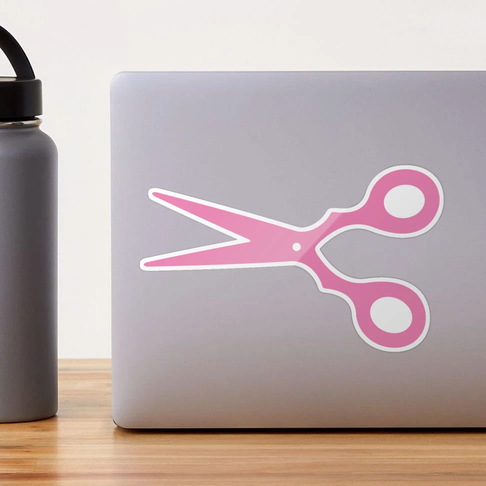 Pink Scissors Sticker for Sale by XOOXOO