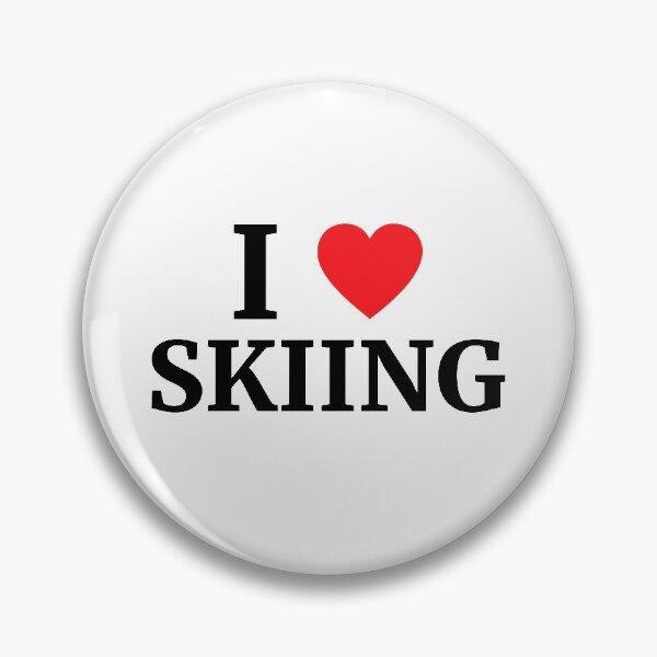 Item preview, I Love Skiing Heart  designed and sold by Vanover Designs.