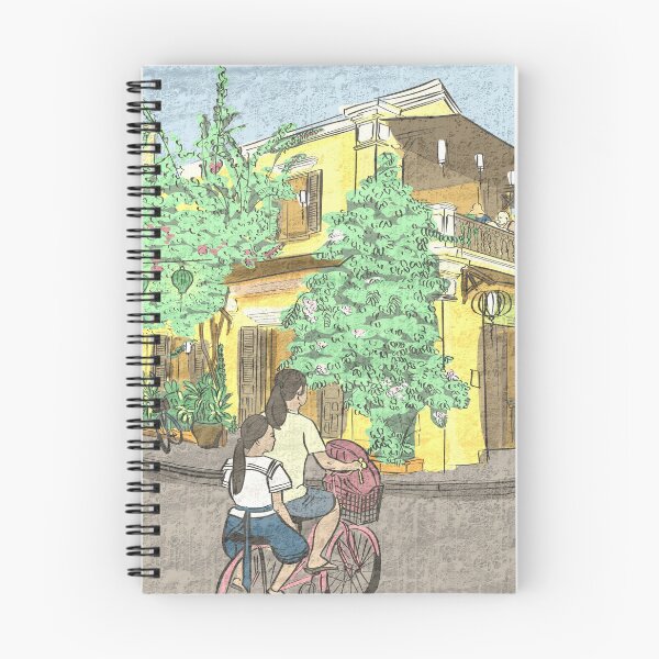 Item preview, Hoi An street scene colorful illustration designed and sold by NaliniLe.