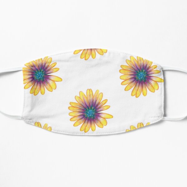 Yellow Flower Flat Mask