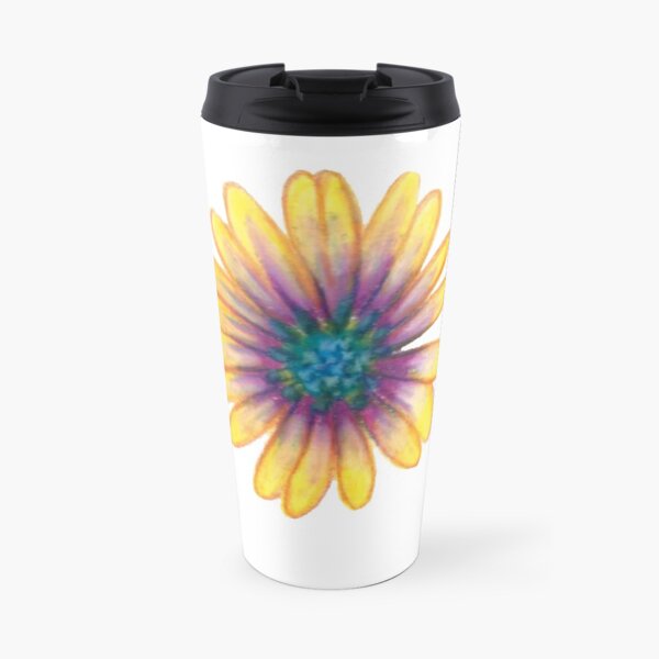 Yellow Flower Travel Coffee Mug