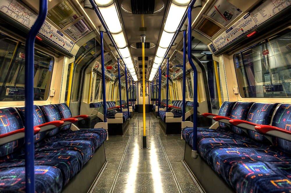 "Inside Tube Train" by Svetlana Sewell | Redbubble