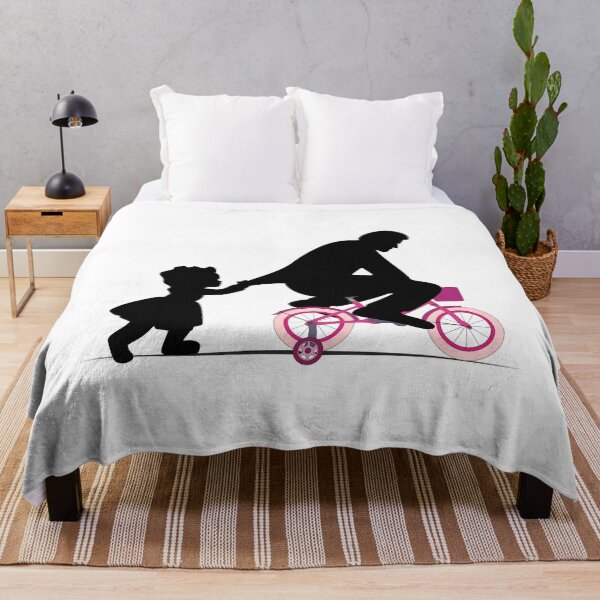 Item preview, Funny Cyclist Riding Kid Pink Bike designed and sold by Rahdoo.