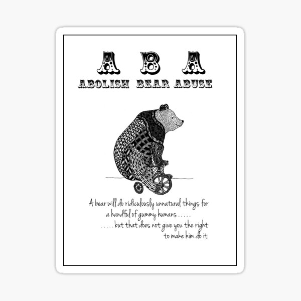 ABA - Circus Bear - Sticker Sticker