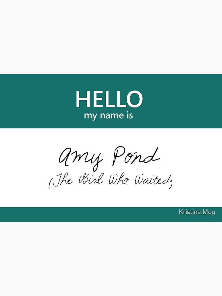 Amy Pond Name Tag by blackoutart
