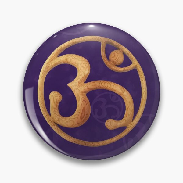 Item preview, Om Symbol wood carved on Purple background designed and sold by SignsOfSpirit.
