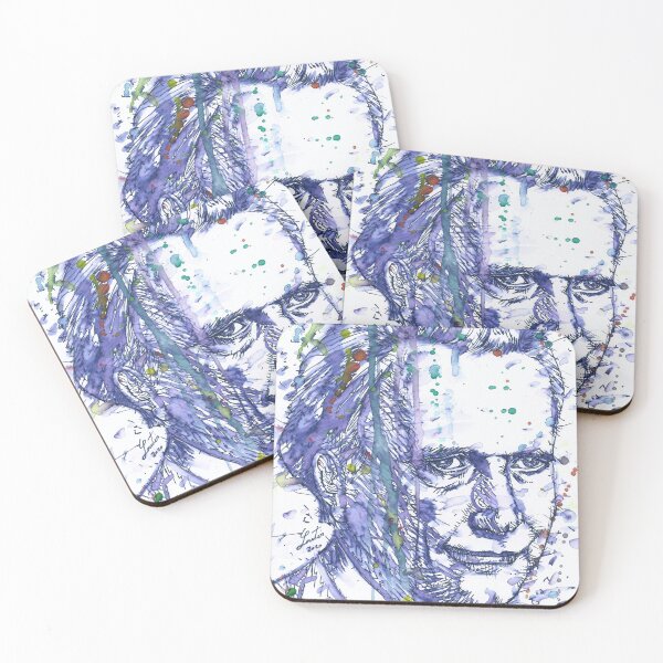 Item preview, KARL JASPERS watercolor and ink portrait designed and sold by lautir.